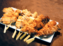 Yakitori grilled chicken